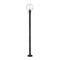 Z-Lite Laurent Outdoor Post Mounted Fixture, 1-Light, 12 In.W x 89.5 In.H, Black/Clear Seedy 599PHB-567P-BK - alternate 4